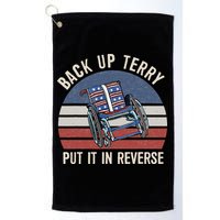 Back Up Terry Put It In Reverse Firework Vintage 4th Of July Golf Towel