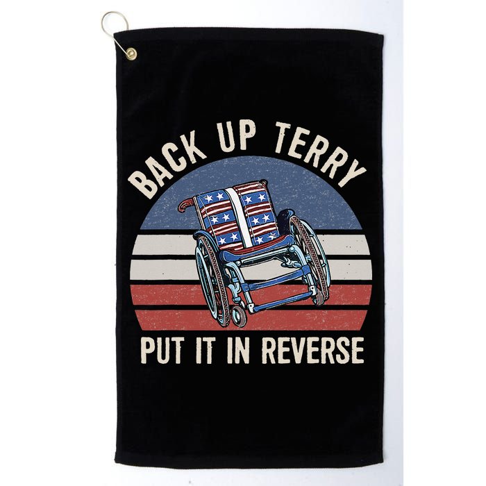 Back Up Terry Put It In Reverse Firework Vintage 4th Of July Golf Towel