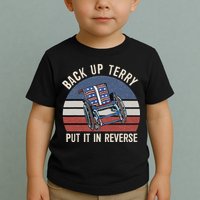 Back Up Terry Put It In Reverse Firework Vintage 4th Of July Toddler T-Shirt