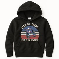 Back Up Terry Put It In Reverse Firework Vintage 4th Of July Kids Hoodie