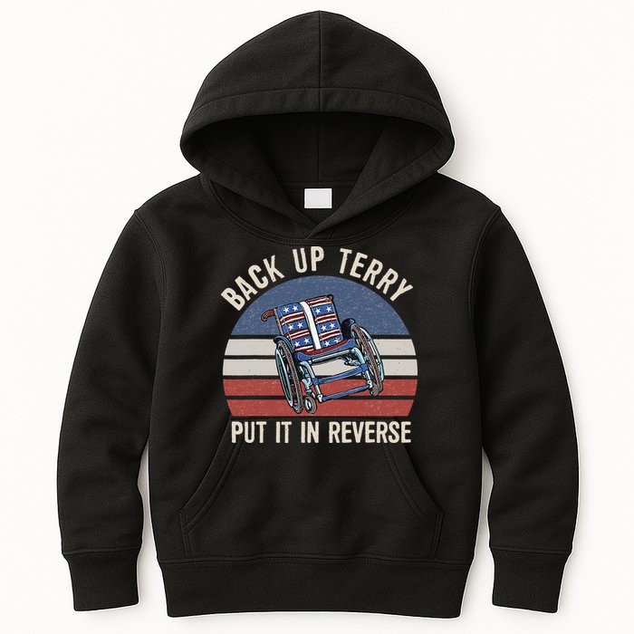 Back Up Terry Put It In Reverse Firework Vintage 4th Of July Kids Hoodie