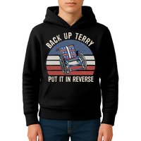 Back Up Terry Put It In Reverse Firework Vintage 4th Of July Kids Hoodie