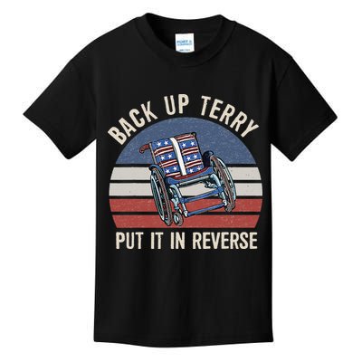 Back Up Terry Put It In Reverse Firework Vintage 4th Of July Kids T-Shirt