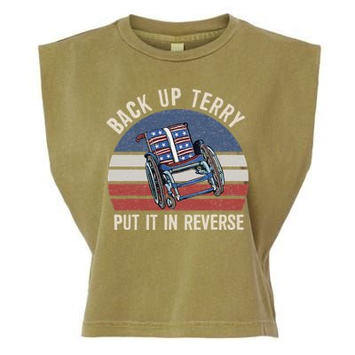Back Up Terry Put It In Reverse Firework Vintage 4th Of July Garment-Dyed Women's Muscle Tee