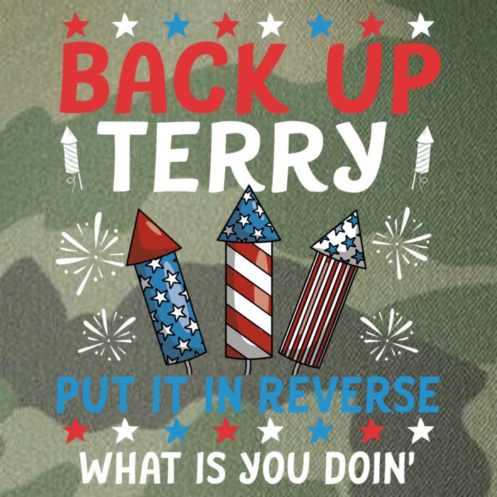 Back Up Terry Put It In Reverse July 4th Of July Fireworks Legacy Tie Dye Trucker Hat