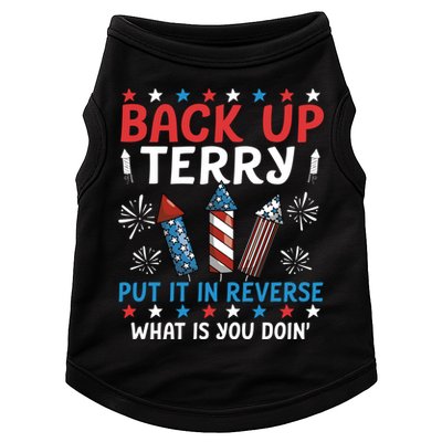 Back Up Terry Put It In Reverse July 4th Of July Fireworks Doggie Tank
