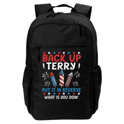 Back Up Terry Put It In Reverse July 4th Of July Fireworks Backpack