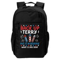 Back Up Terry Put It In Reverse July 4th Of July Fireworks Backpack