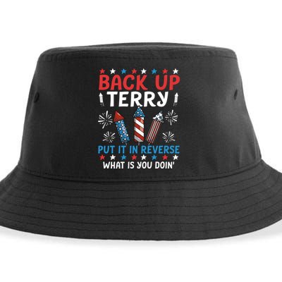 Back Up Terry Put It In Reverse July 4th Of July Fireworks Sustainable Bucket Hat
