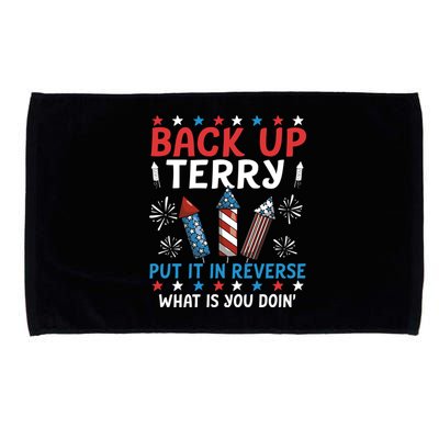 Back Up Terry Put It In Reverse July 4th Of July Fireworks Microfiber Hand Towel