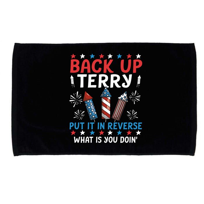 Back Up Terry Put It In Reverse July 4th Of July Fireworks Microfiber Hand Towel