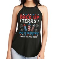 Back Up Terry Put It In Reverse July 4th Of July Fireworks Women's Perfect Tri Rocker Tank