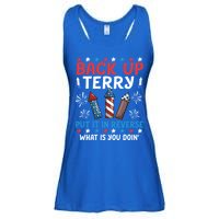 Back Up Terry Put It In Reverse July 4th Of July Fireworks Ladies Essential Flowy Tank