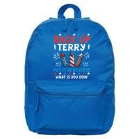Back Up Terry Put It In Reverse July 4th Of July Fireworks 16 in Basic Backpack