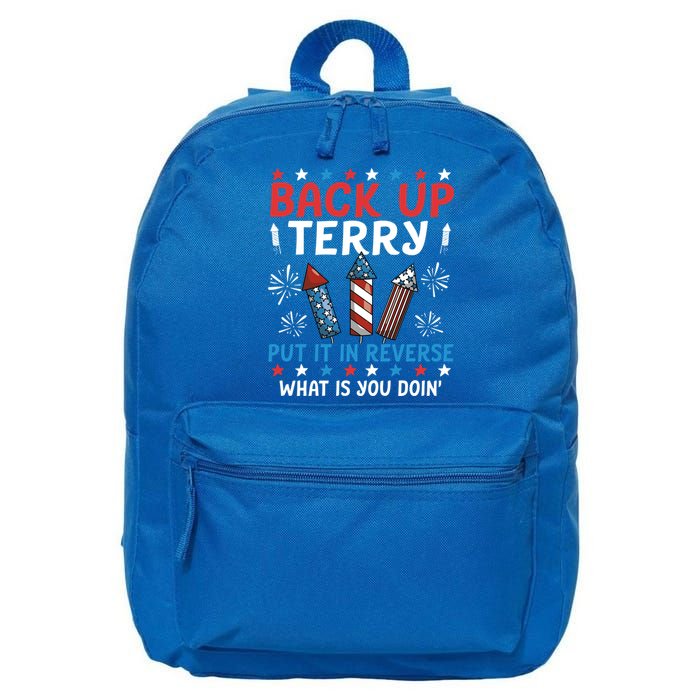 Back Up Terry Put It In Reverse July 4th Of July Fireworks 16 in Basic Backpack