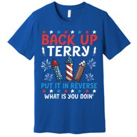 Back Up Terry Put It In Reverse July 4th Of July Fireworks Premium T-Shirt