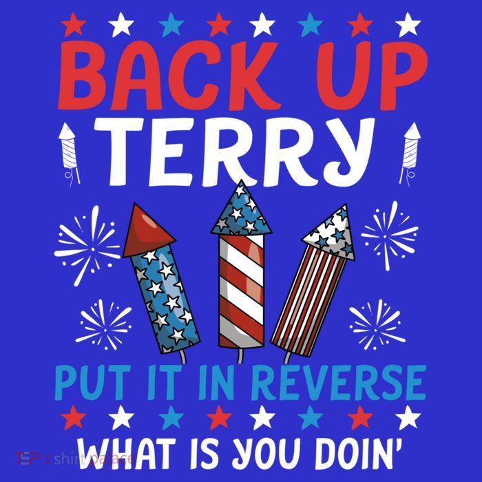 Back Up Terry Put It In Reverse July 4th Of July Fireworks Sustainable Knit Beanie