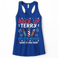 Back Up Terry Put It In Reverse July 4th Of July Fireworks Womens Tank Top