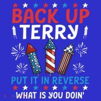 Back Up Terry Put It In Reverse July 4th Of July Fireworks Toddler Hoodie
