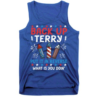 Back Up Terry Put It In Reverse July 4th Of July Fireworks Tank Top