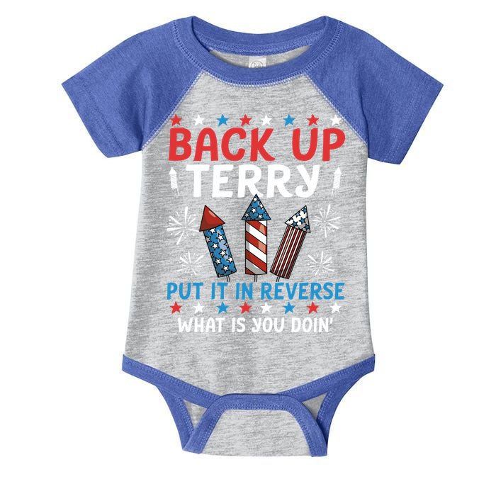 Back Up Terry Put It In Reverse July 4th Of July Fireworks Infant Baby Jersey Bodysuit