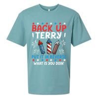 Back Up Terry Put It In Reverse July 4th Of July Fireworks Sueded Cloud Jersey T-Shirt