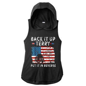 Back Up Terry Put It In Reverse Firework Funny 4th Of July Ladies PosiCharge Tri-Blend Wicking Draft Hoodie Tank