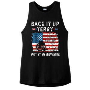 Back Up Terry Put It In Reverse Firework Funny 4th Of July Ladies PosiCharge Tri-Blend Wicking Tank