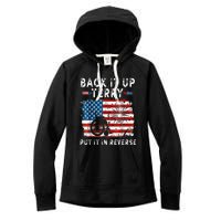 Back Up Terry Put It In Reverse Firework Funny 4th Of July Women's Fleece Hoodie