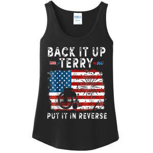 Back Up Terry Put It In Reverse Firework Funny 4th Of July Ladies Essential Tank