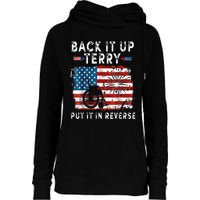 Back Up Terry Put It In Reverse Firework Funny 4th Of July Womens Funnel Neck Pullover Hood