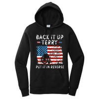 Back Up Terry Put It In Reverse Firework Funny 4th Of July Women's Pullover Hoodie