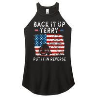 Back Up Terry Put It In Reverse Firework Funny 4th Of July Women's Perfect Tri Rocker Tank