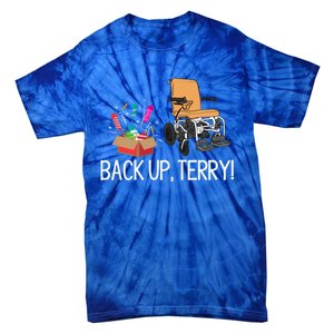 Back Up Terry Put It In Reverse 4th July Us Flag Fireworks Gift Tie-Dye T-Shirt