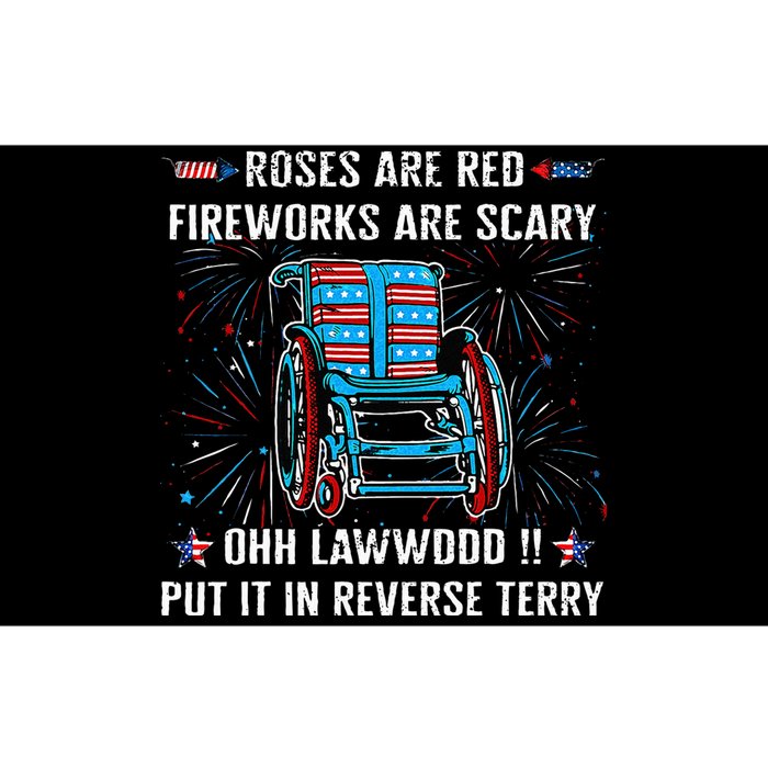 Back Up Terry Put It In Reverse Firework Funny 4th Of July Bumper Sticker