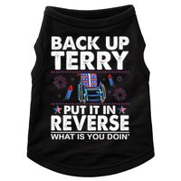 Back Up Terry Put It In Reverse Firework Funny 4th Of July Doggie Tank