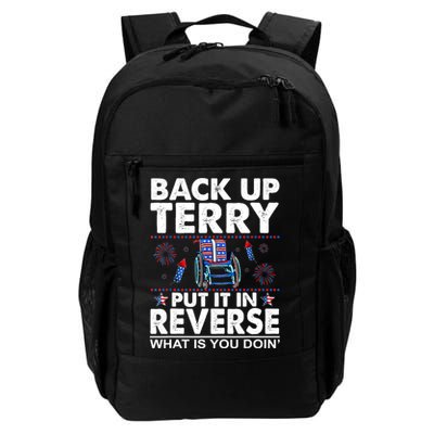Back Up Terry Put It In Reverse Firework Funny 4th Of July Backpack