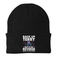 Back Up Terry Put It In Reverse Firework Funny 4th Of July Beanie