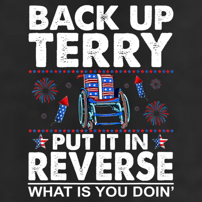Back Up Terry Put It In Reverse Firework Funny 4th Of July Beanie