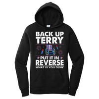 Back Up Terry Put It In Reverse Firework Funny 4th Of July Women's Pullover Hoodie