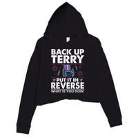 Back Up Terry Put It In Reverse Firework Funny 4th Of July Crop Fleece Hoodie