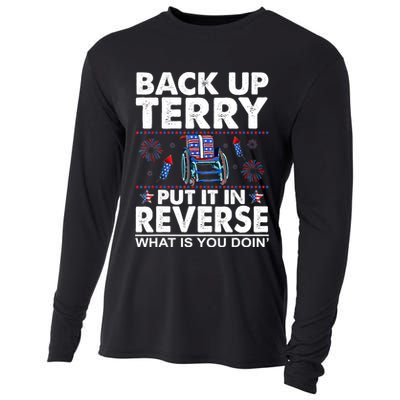 Back Up Terry Put It In Reverse Firework Funny 4th Of July Cooling Performance Long Sleeve Crew
