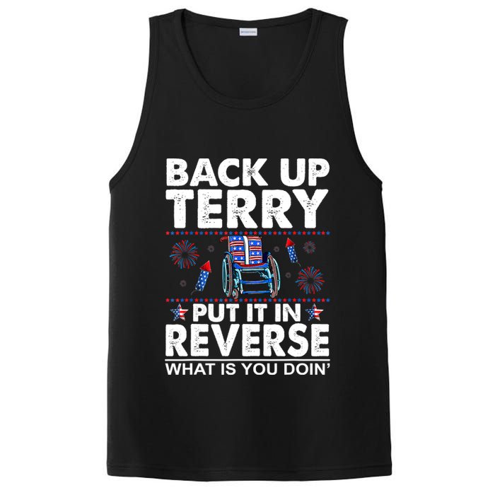 Back Up Terry Put It In Reverse Firework Funny 4th Of July PosiCharge Competitor Tank