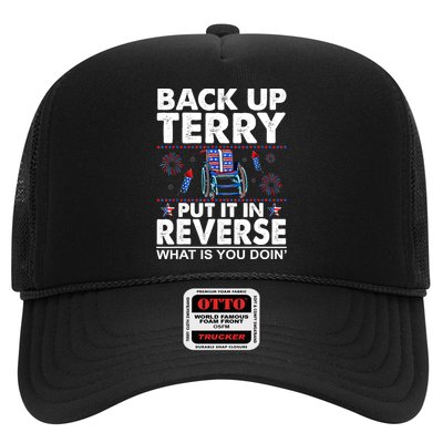 Back Up Terry Put It In Reverse Firework Funny 4th Of July Trucker Hat