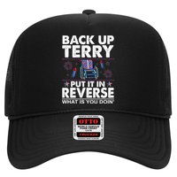 Back Up Terry Put It In Reverse Firework Funny 4th Of July Trucker Hat