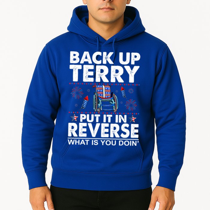 Back Up Terry Put It In Reverse Firework Funny 4th Of July Hoodie