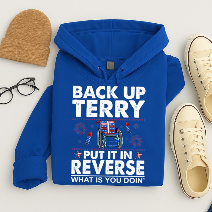 Back Up Terry Put It In Reverse Firework Funny 4th Of July Hoodie