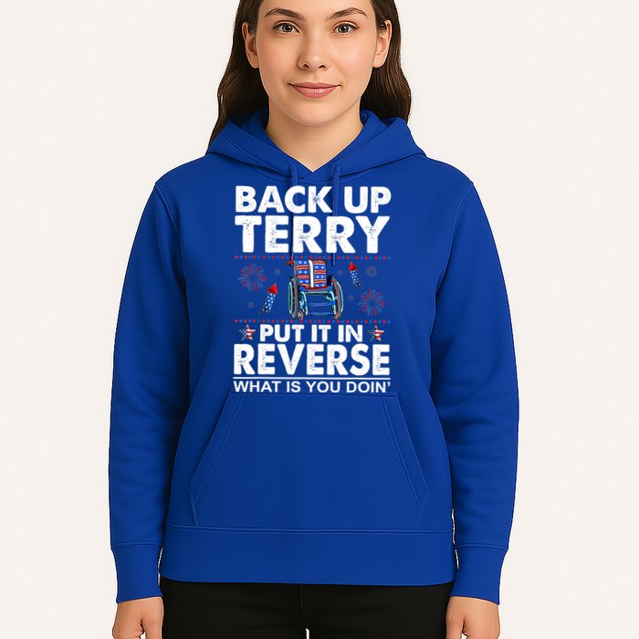 Back Up Terry Put It In Reverse Firework Funny 4th Of July Hoodie