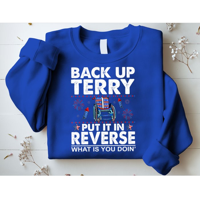 Back Up Terry Put It In Reverse Firework Funny 4th Of July Sweatshirt