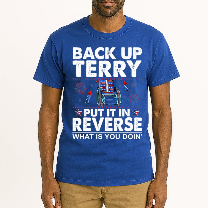 Back Up Terry Put It In Reverse Firework Funny 4th Of July Tall T-Shirt